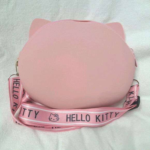 Kawaii Sanrio Hello Kitty Pink Small Crossbody Purse 3D Silicone Bag - Picture 2 of 8